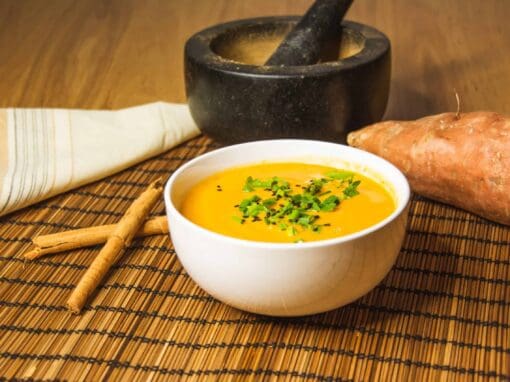 A photo of the dish einfache S&uuml;&szlig;kartoffelcreme